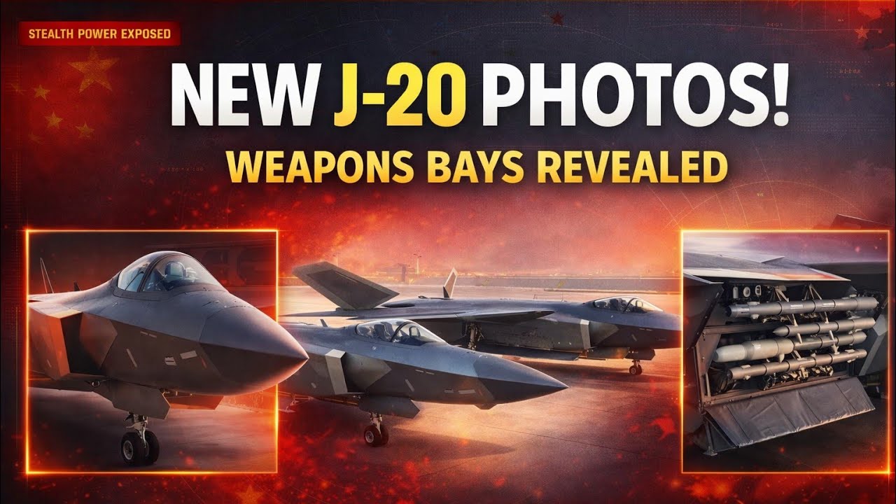 New Photos Reveal China&rsquo;s J-20 Stealth Fighter With Open Weapons Bays