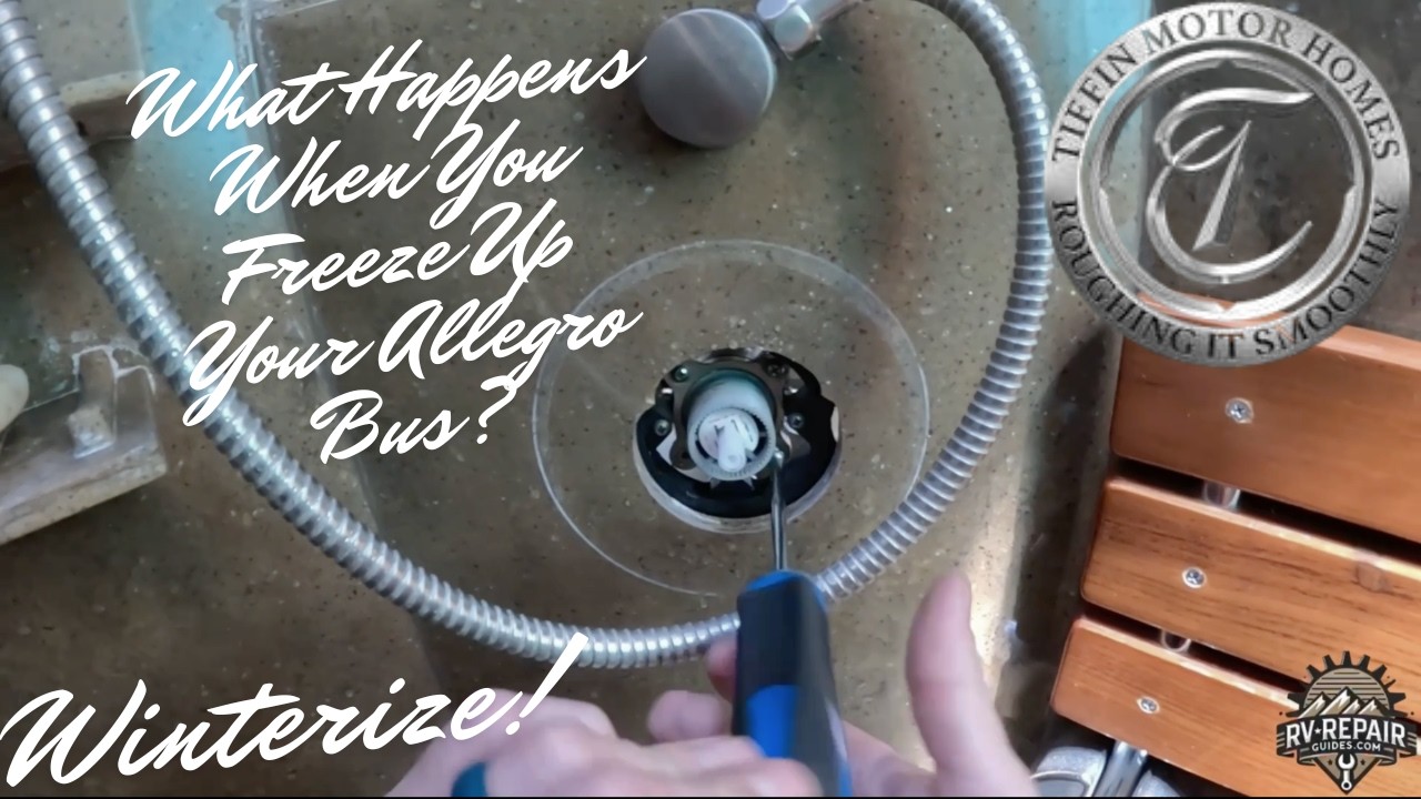 Water Everywhere! 2017 Tiffin Allegro Bus Pfister shower cartridge troubleshooting and repair.