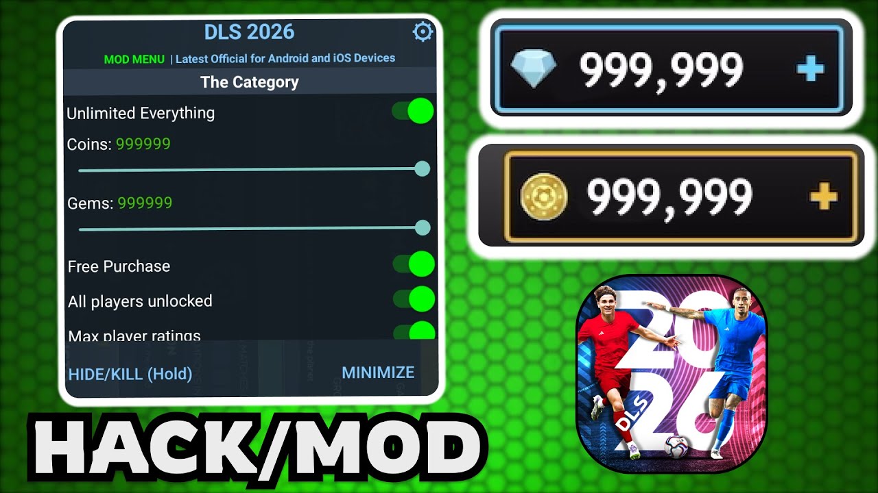 DLS 26 Hack (Android & iOS) - How To Get Unlimited Coins & Diamonds with this DLS 26 MOD APK