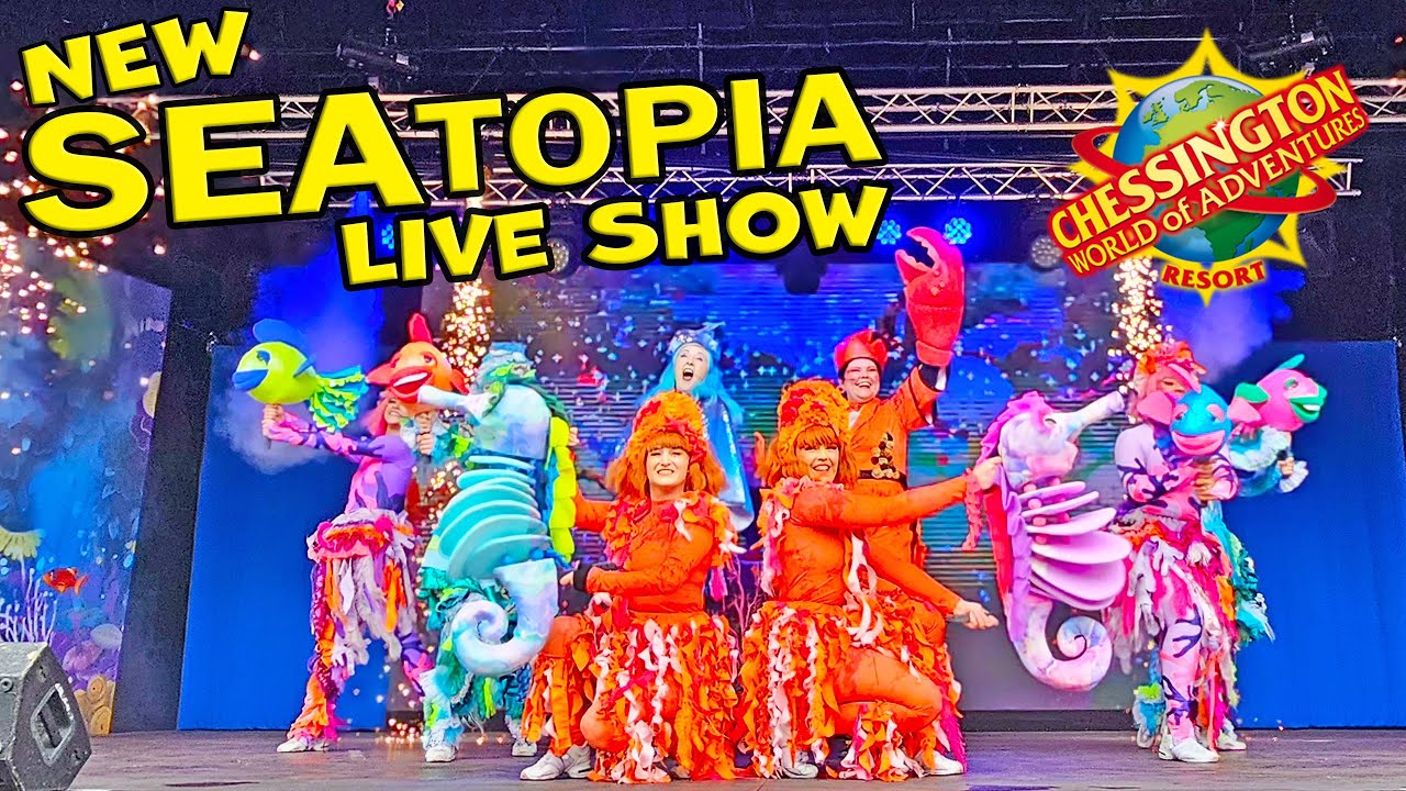 NEW Seatopia Live Show at Chessington World of Adventures (July 2024) [4K]