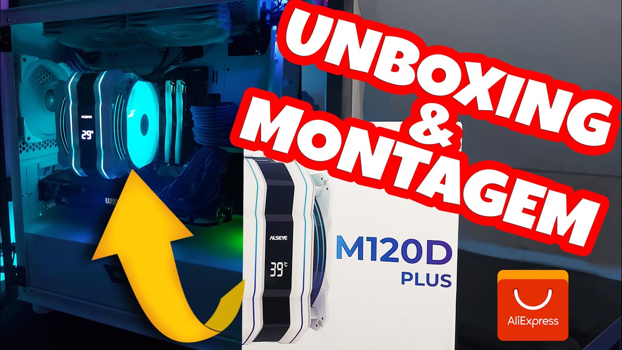 Air Cooler Alseye M120D Plus White Edition - Unboxing e Montagem [Passo a Passo]