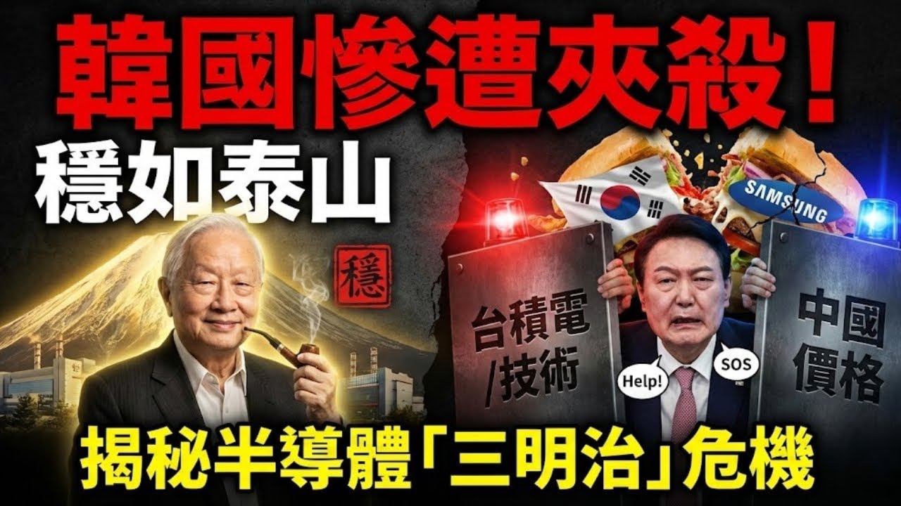 同樣是亞洲四小龍，為何台灣半導體穩如泰山，韓國卻慘遭「三明治」夾擊？