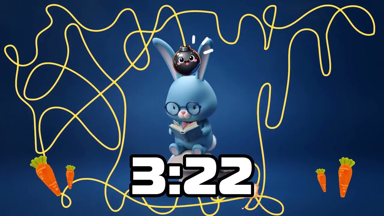 10 Minute SPRING Bunny Reading Timer 🐰📖✨ Classroom Countdown with Music