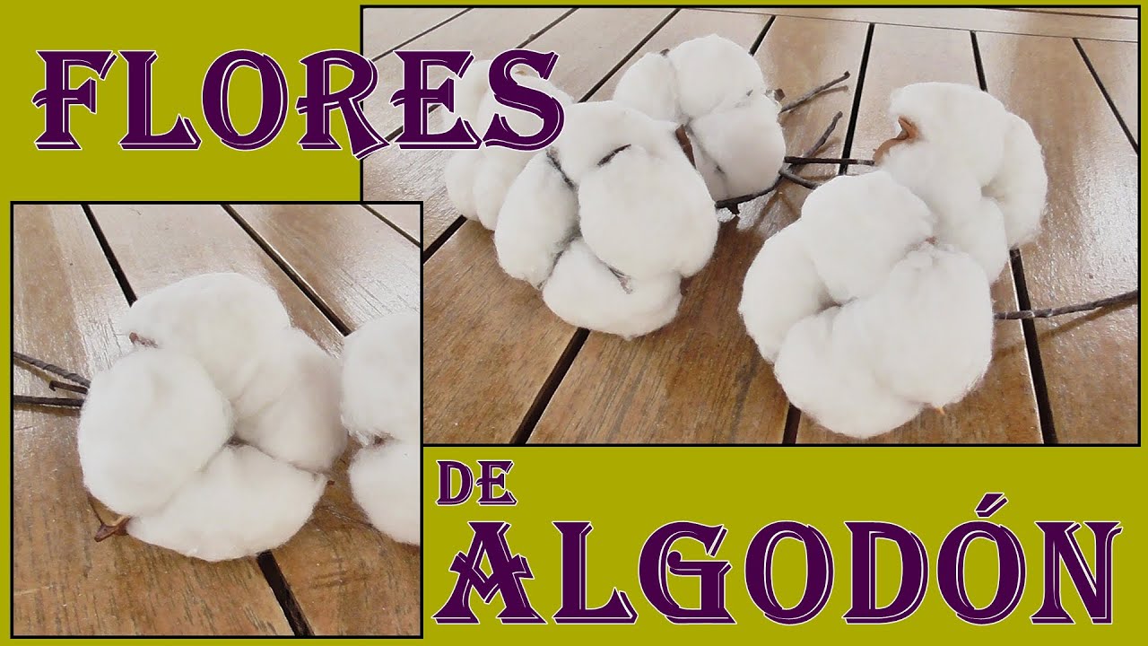 DIY COMO HACER FLORES DE ALGODÓN / FLORES ARTIFICIALES / MANUALIDADES FÁCILES