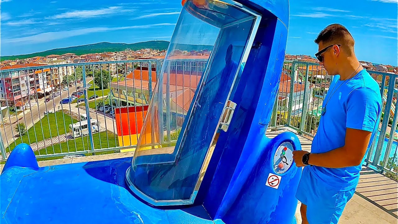 Rocket Launch Waterslide at Aqua Planet Primorsko