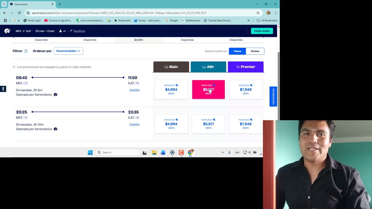 Учебное пособие: Покупка билетов и перелеты с Aeromexico