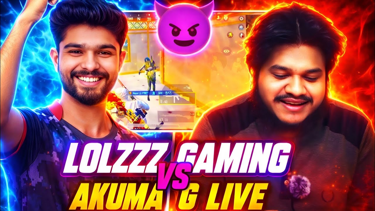 LOLZZZ Gaming vs AKUMA G LIVE 😱 | Full Gameplay & Intense Fight