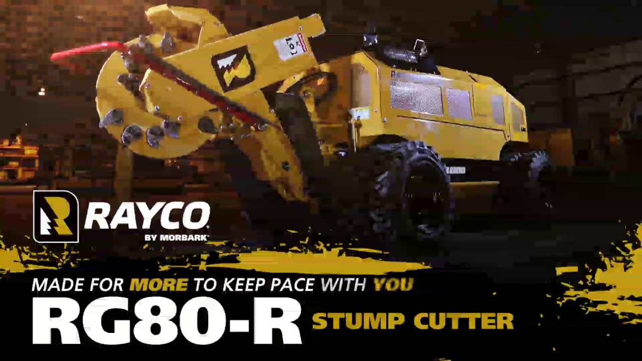 Rayco RG80R Stump Cutter Equipment Features Walk-around