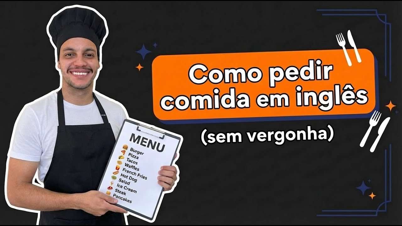 Como pedir comida em inglês (SEM VERGONHA) 🍔 | Inglês para viagem