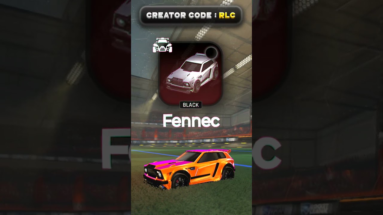 Fennec Design (Orange Team) #14 #RocketLeagueDesigns #RocketLeaguePresets #Fennec