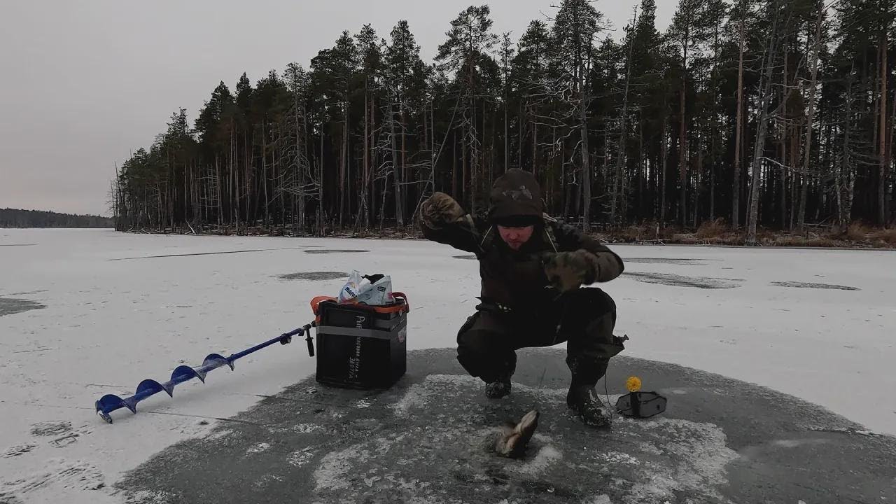 ¡Tremenda pesca con trampas en el lago! Así cae el primer trofeo bajo el hielo