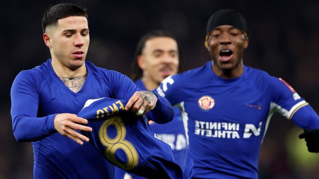 Enzo's Insane  Freekick against Astonvila in Chelsea vs Aston Villa Emirates FA Cup