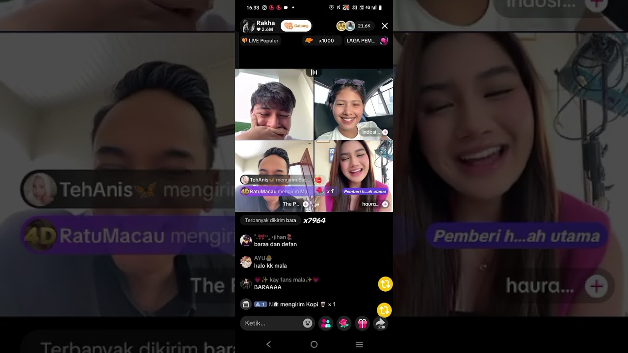 Live bara acara persiapan hut indosiar