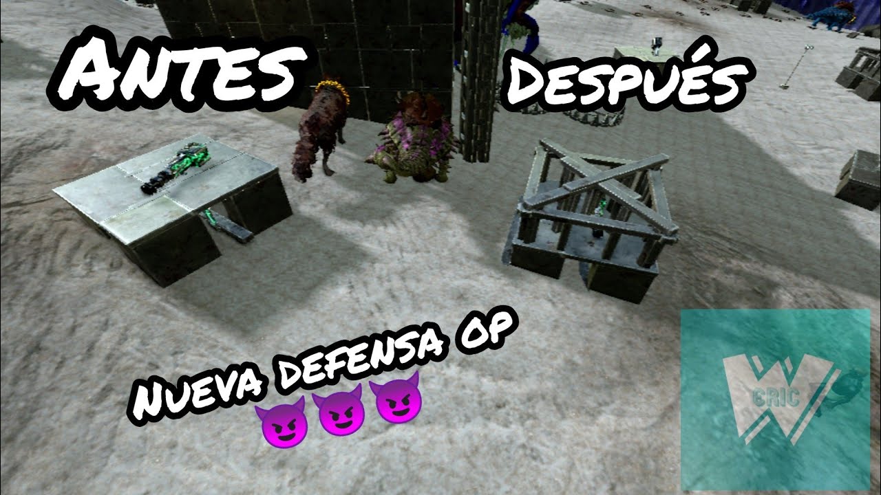 Nueva defensa de torretas en cimiento full blindadas!!! | ARK MOBILE | WALL3RIC