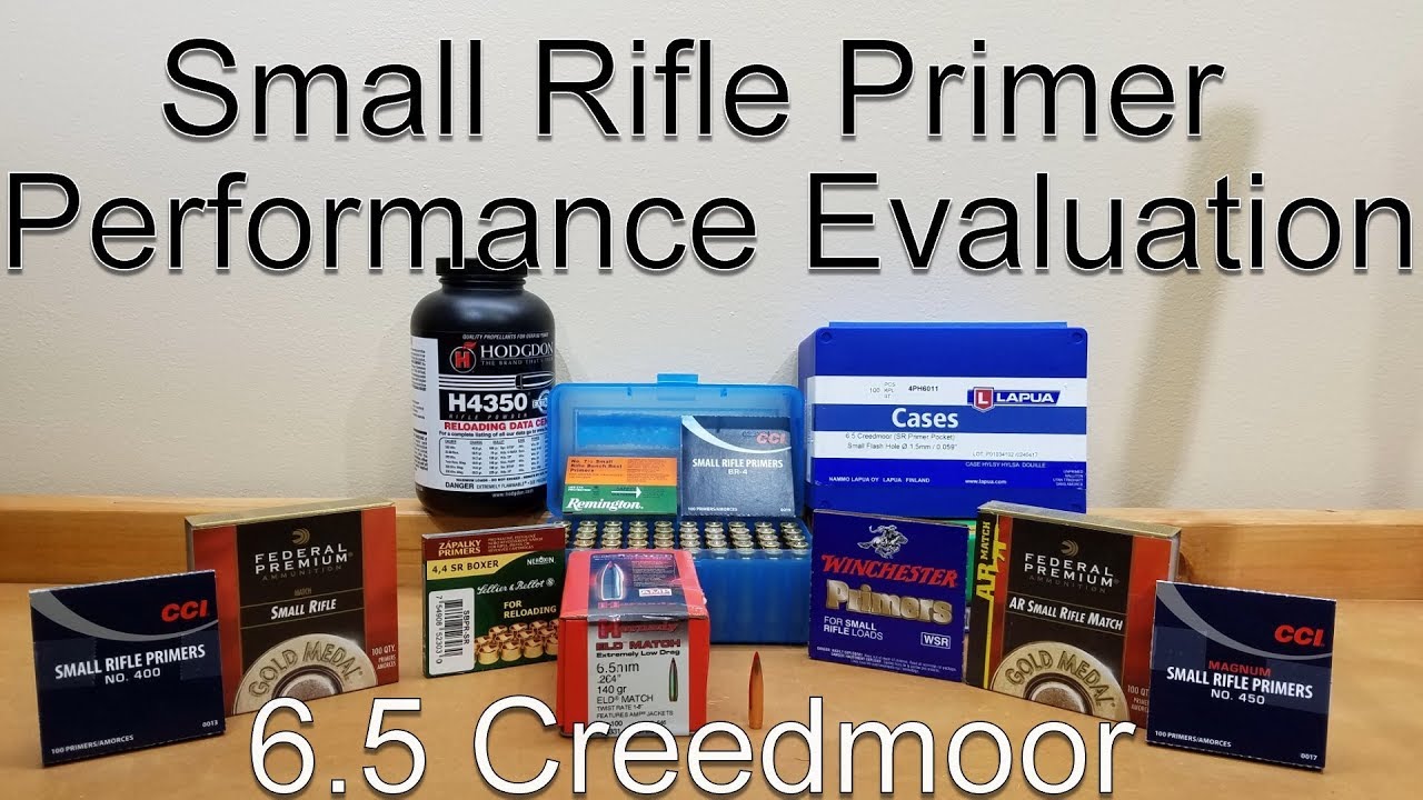 Small Rifle Primer Evaluation using 6.5 Creedmoor
