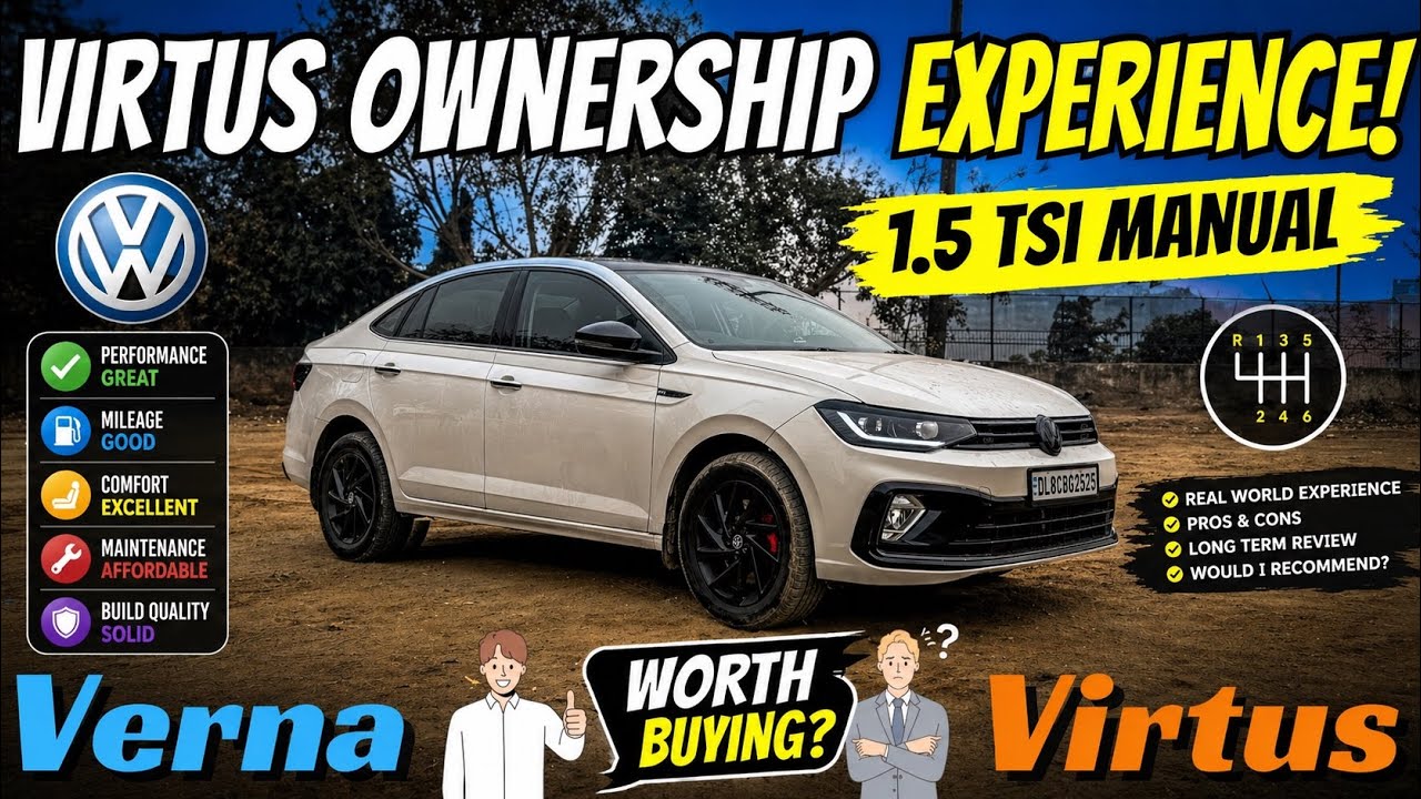 ПЕРВЫЙ В ИНДИИ ОТЗЫВ ОБ АВТОМОБИЛЕ VIRTUS GT С МЕХАНИЧЕСКОЙ КОРОБКОЙ ПЕРЕДАЧ — НЕ покупайте верси...