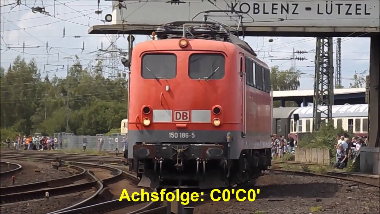 BR 150 (E 50) in Koblenz-Lützel am 16. Juni 2018
