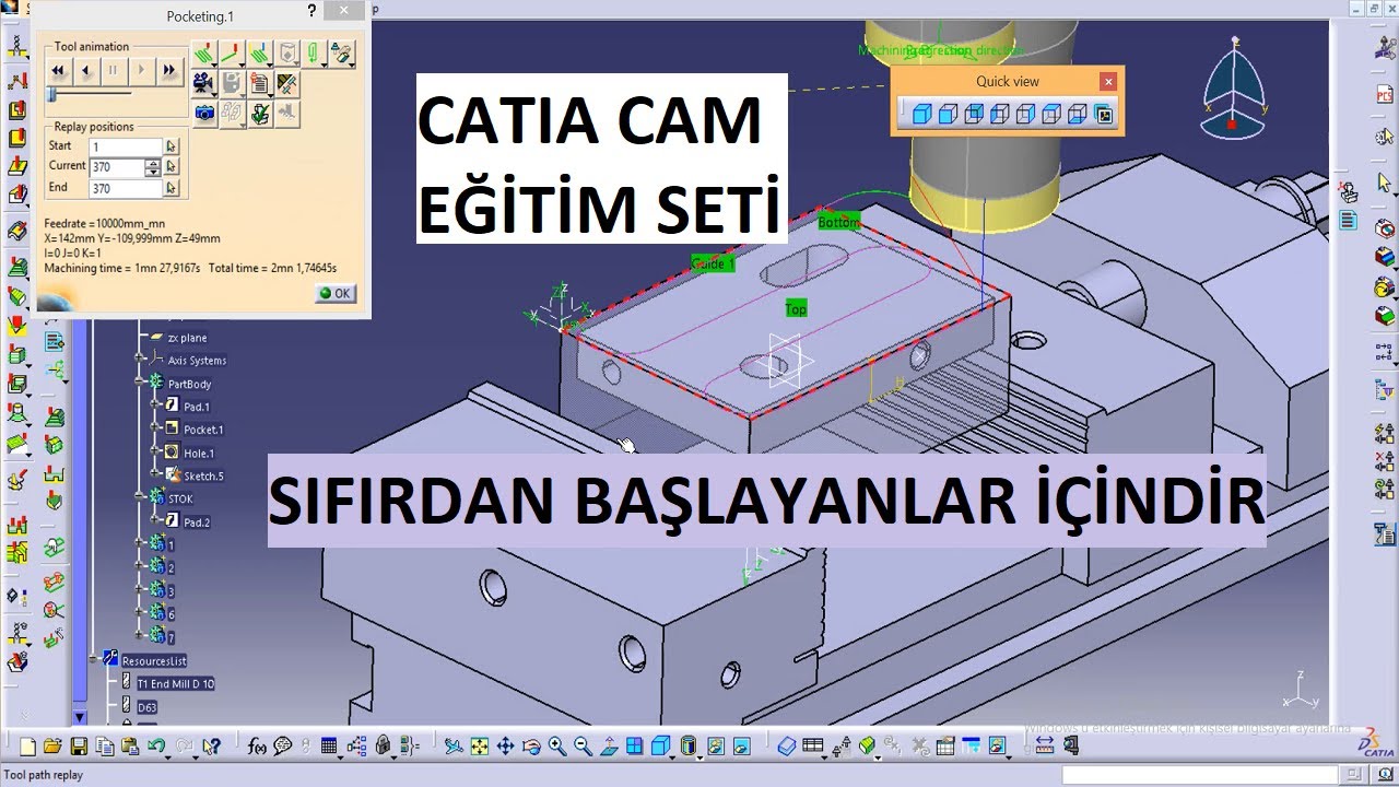 CATIA CAM SIFIRDAN EĞİTİM SETİ - GİRİŞ (BU EĞİTİM SETİ KANALA DESTEK ÜYELERİ İÇİNDİR)