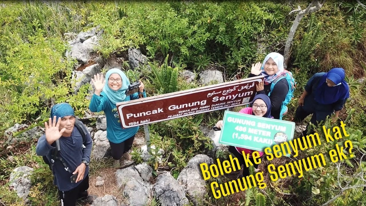 Macamana nak naik ke puncak  Gunung Senyum dengan senyuman indah?