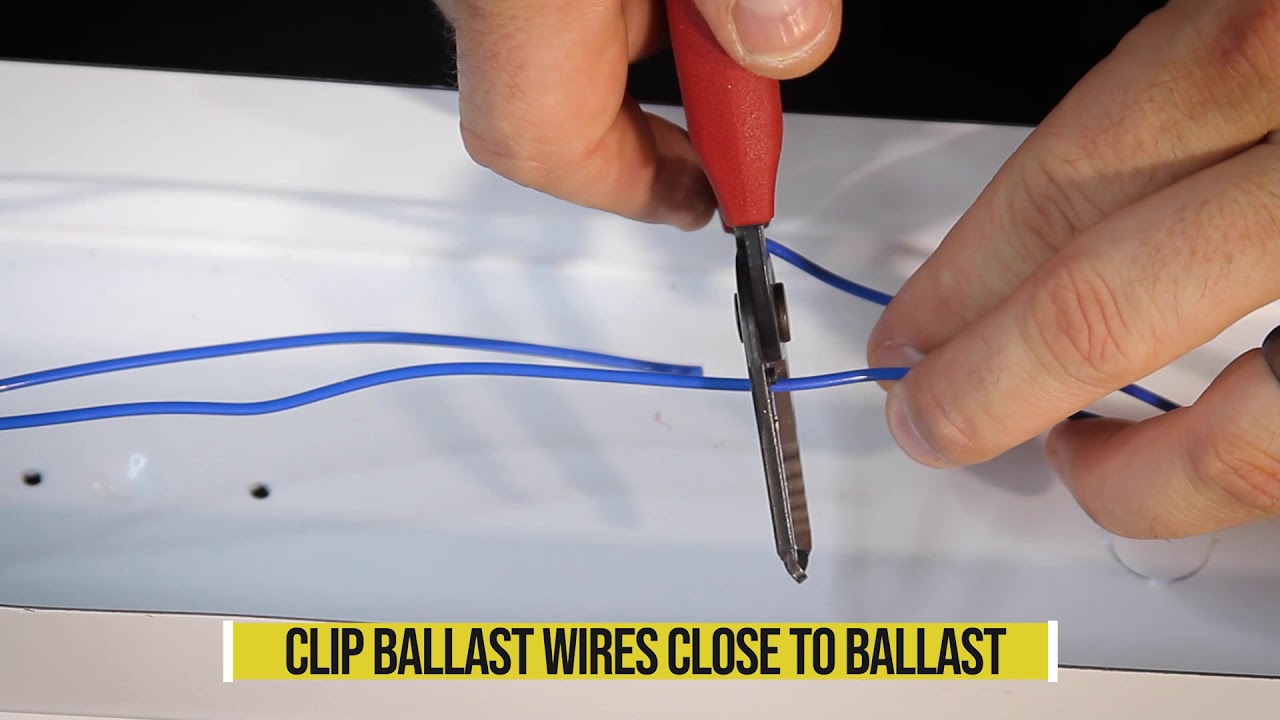 How to Retrofit an 8' Fluorescent Fixture with a Halco ProLED Double-Ended Bypass 8' Lamp