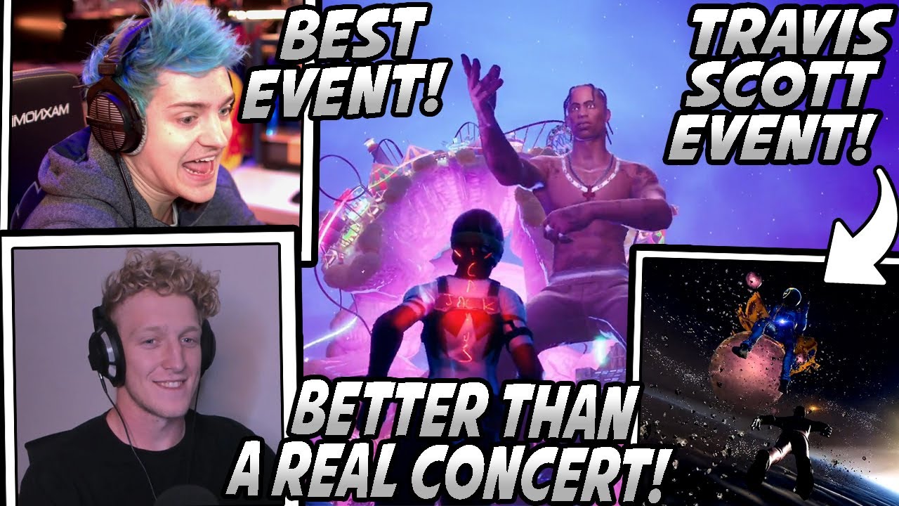 Tfue, Ninja & Streamers React To The *LIVE* TRAVIS SCOTT CONCERT Event In Fortnite! (BIGGEST EVER!)