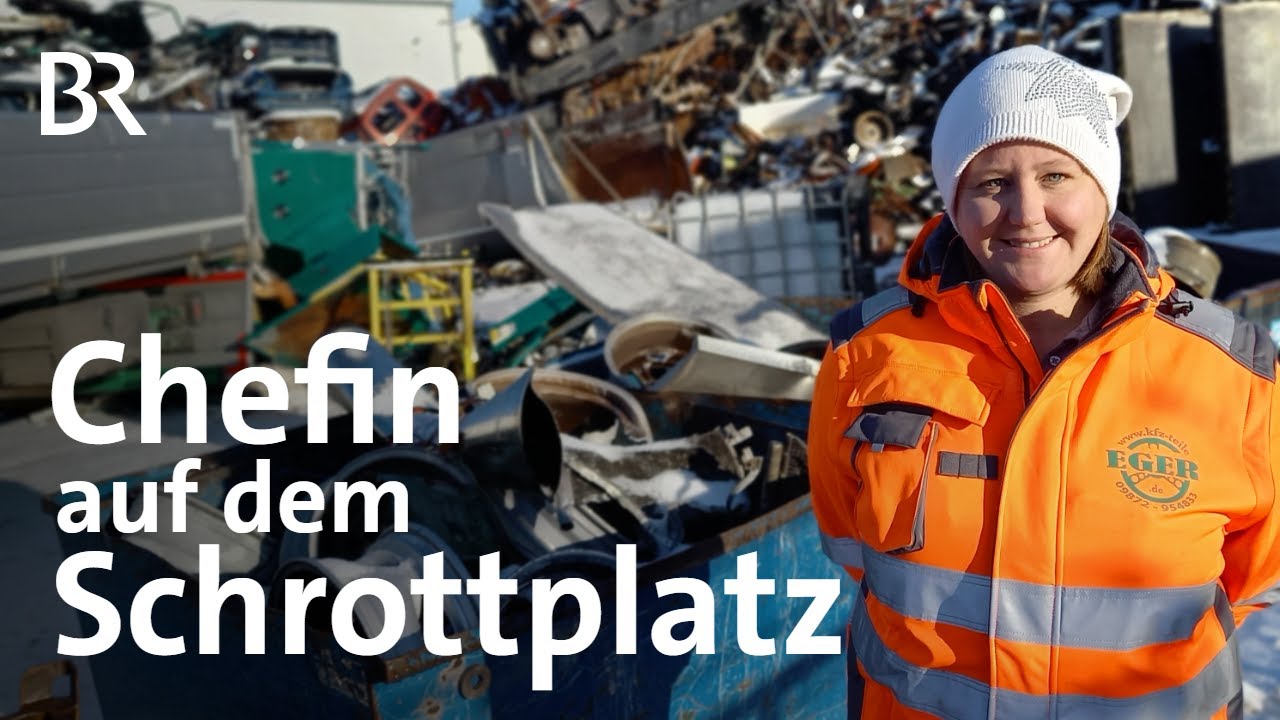 Andrea Eger und ihre Autoverwertung: Chefin auf dem Schrottplatz | Familienbetrieb | BR