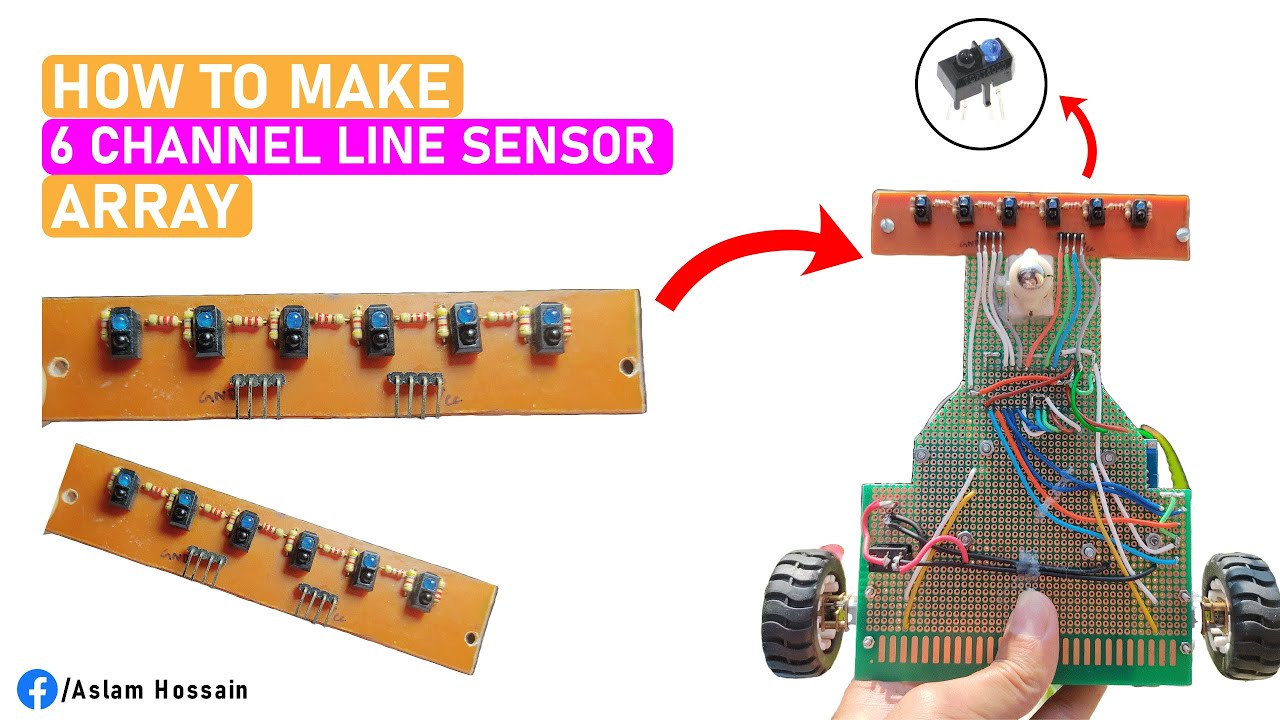6 Channel Line Sensor Array for LINE FOLLOWER ROBOT | Best IR Sensor For Line Follower Robot