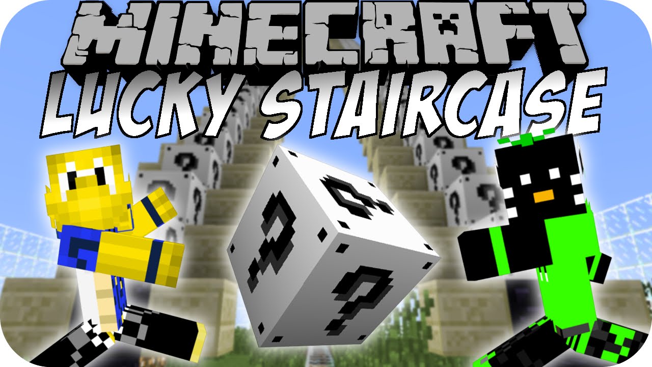 Minecraft LUCKY STAIRCASE #1 [White Lucky Blocks | Deutsch]