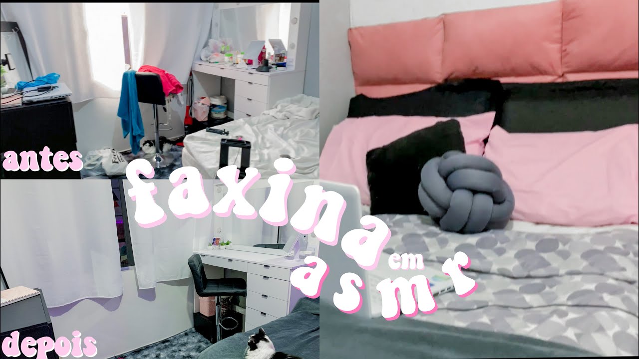 FAXINA NO MEU QUARTO - ASMR relax