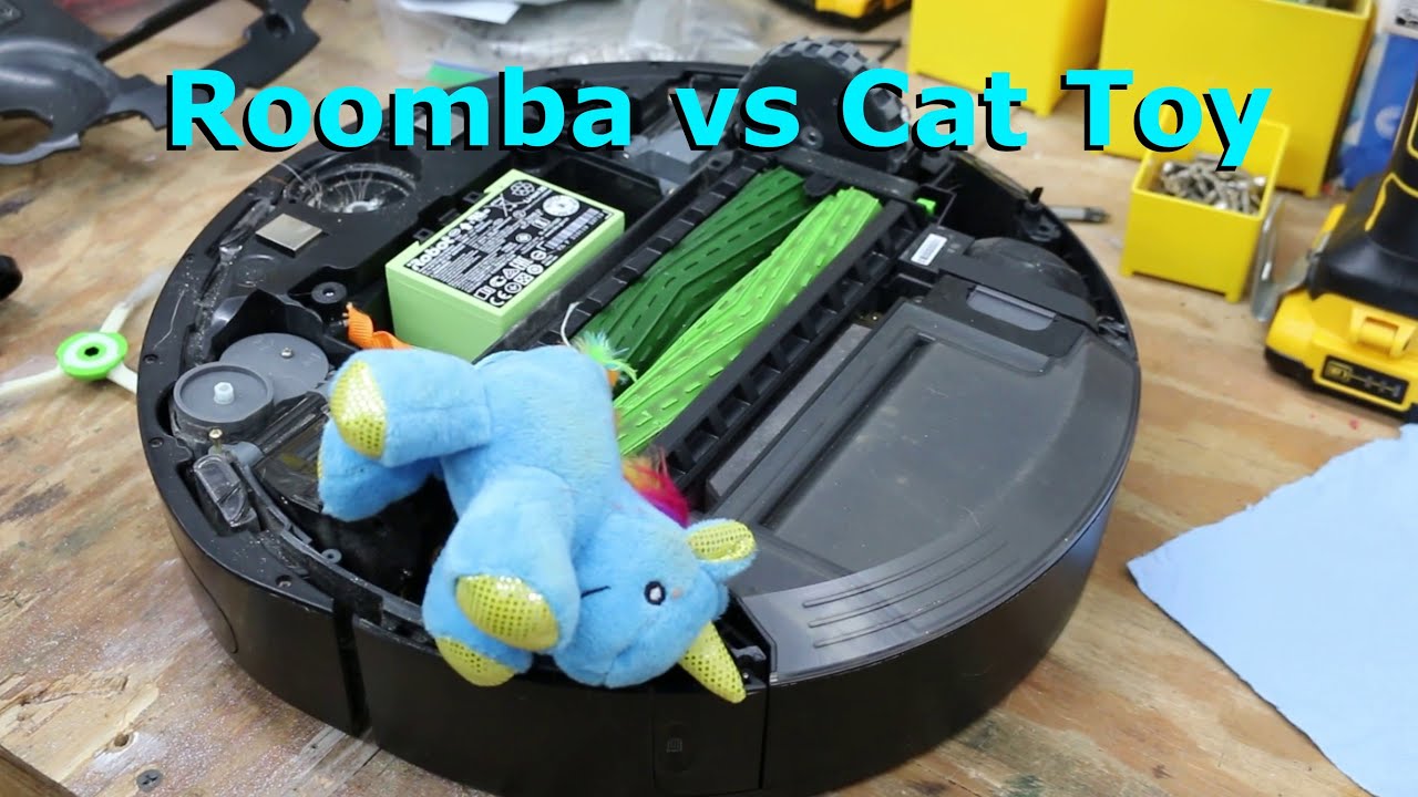 Roomba i7 vs. Cat Toy