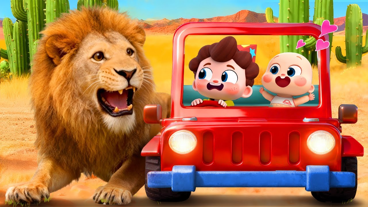 ライオンものっちゃう！？カラフルくるま♪ | イエス！ネオ | 赤ちゃんが喜ぶ歌 | 童謡 | アニメ | 動画 | ベビーバス| BabyBus