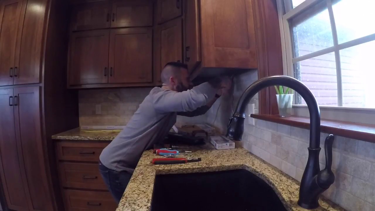 How to install under cabinet lighting
