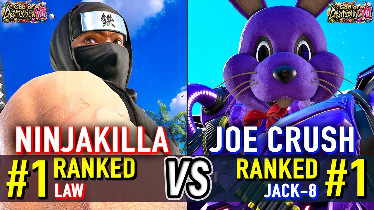 T8 🔥 NINJAKILLA (#1 Ranked Law) vs JOE CRUSH (#1 Ranked Jack-8) 🔥 Tekken 8 High Level Gameplay