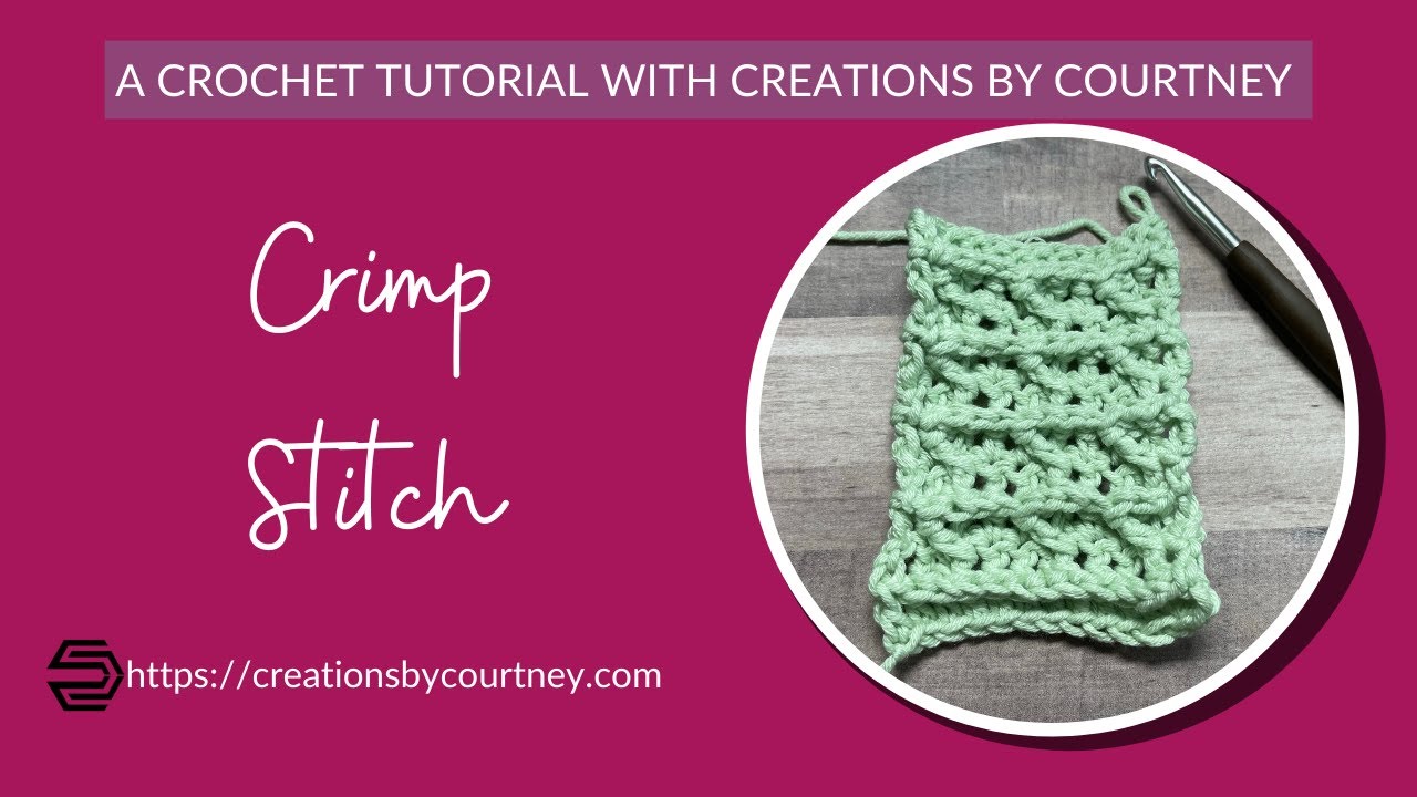 How to Crochet: Crimp Stitch #crochettutorial