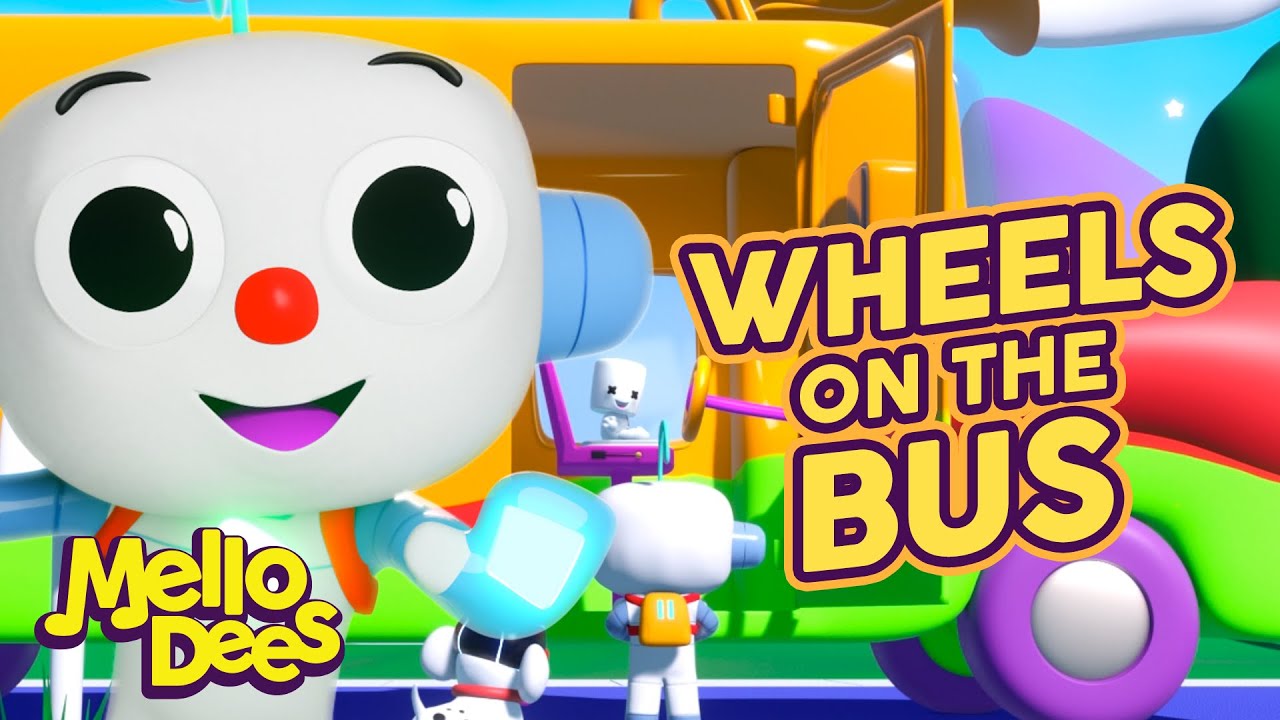 Wheels On The Bus - Mellodees Kids Songs & Nursery Rhymes | Sing-A-Long