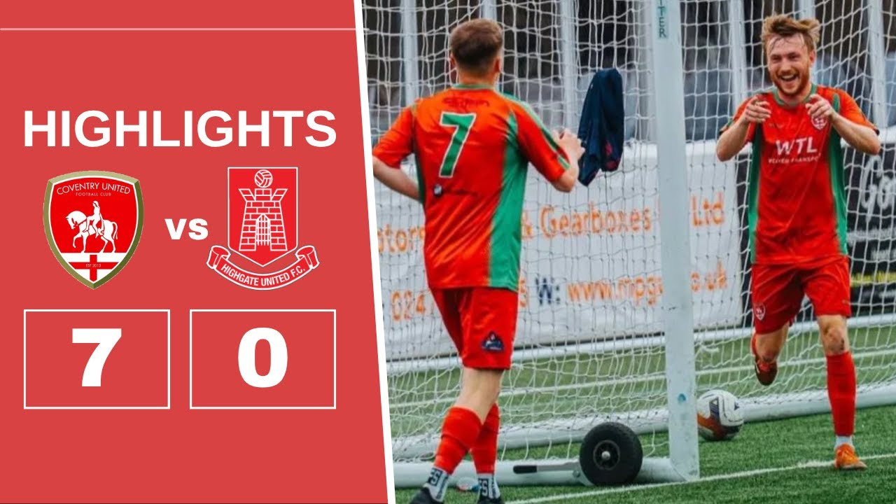 HIGHLIGHTS: Coventry United 7-0 Highgate United