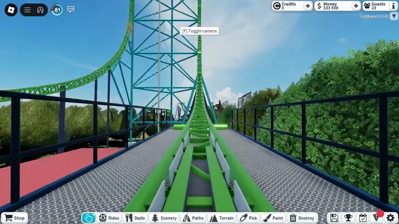 Kingda Ka recreation in Theme Park Tycoon 2