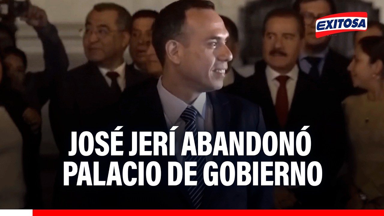 🔴🔵 José Jerí dejó Palacio de Gobierno en compañía de sus ministros de Estado