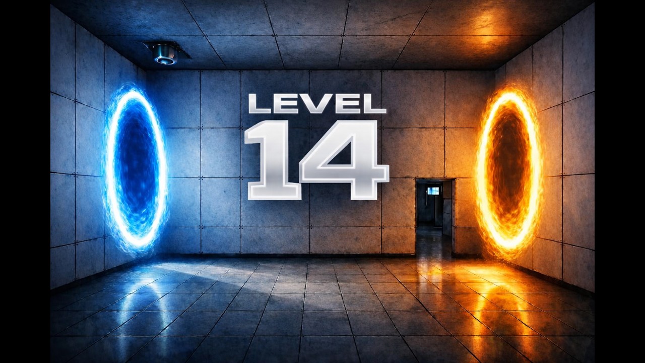 Portal – Level 14 | Long‑Range Energy Pellet & Cube Fling