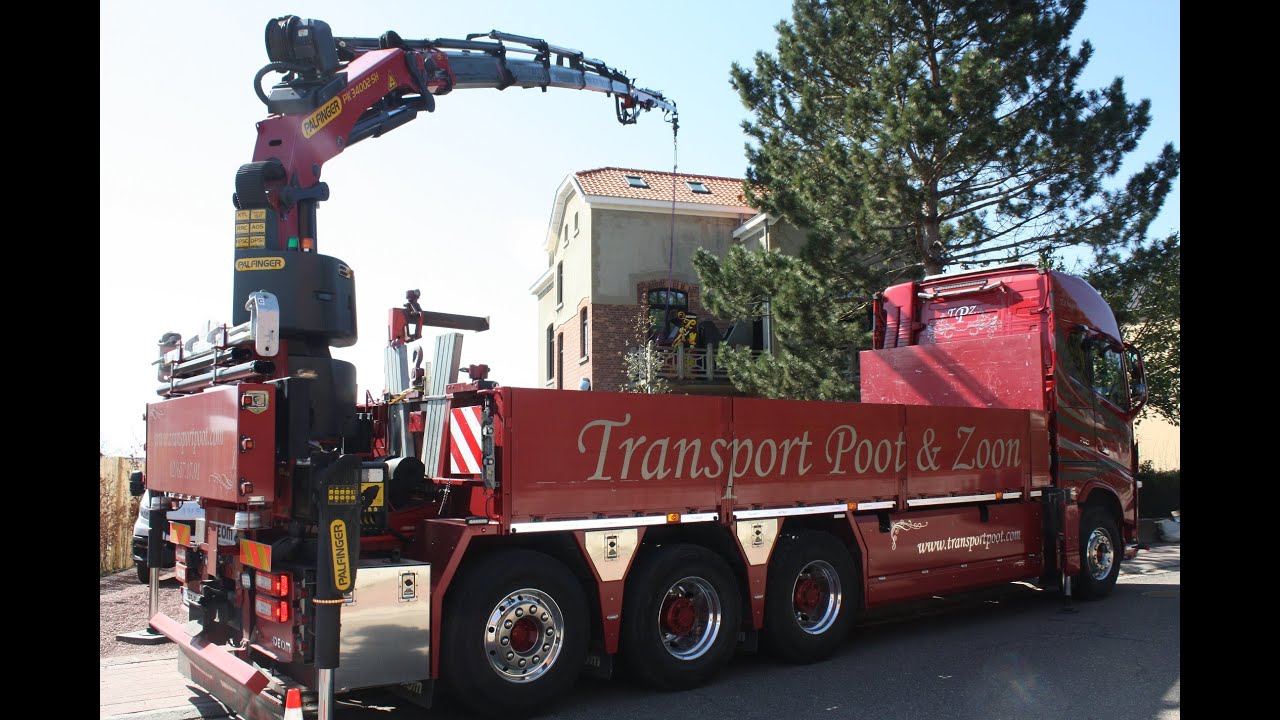Volvo FH16 Palfinger 34Tm - speelautomaten heffen - Transport Poot en Zoon