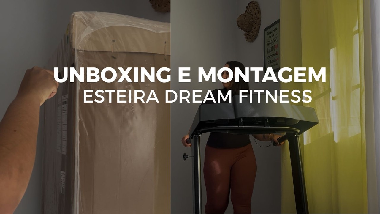 Unboxing e Montagem Esteira Dream Fitness Concept 2.5 l Esteira Academia