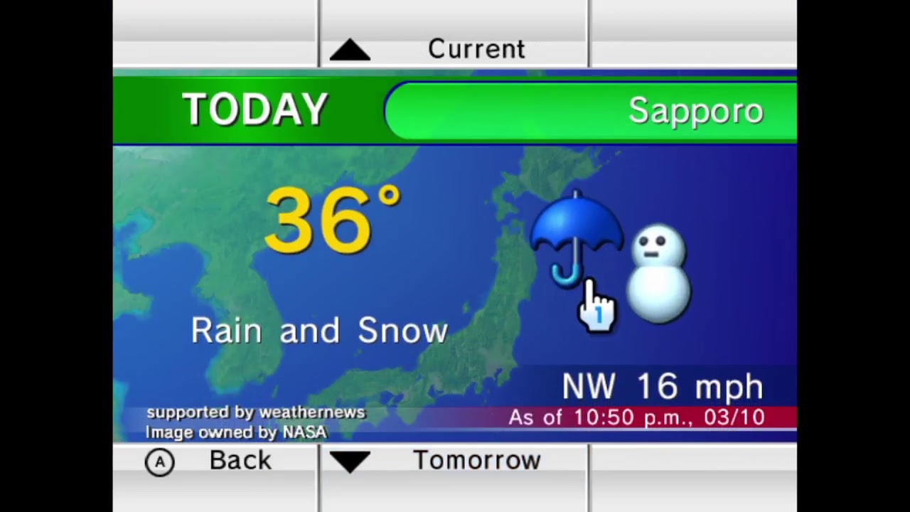 Wii Forecast Channel (3/10/21)