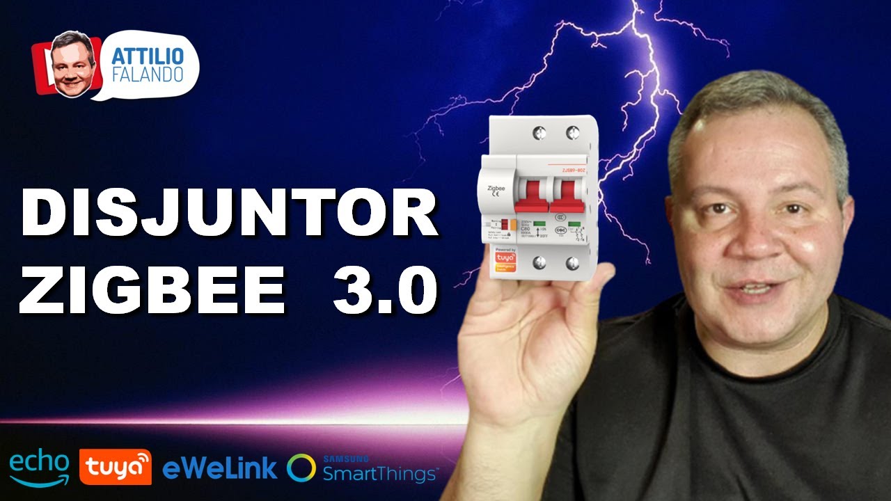 Disjuntor Inteligente ZigBee 3.0 - Compatível com Tuya, eWeLink, SmartThings, Alexa e Google
