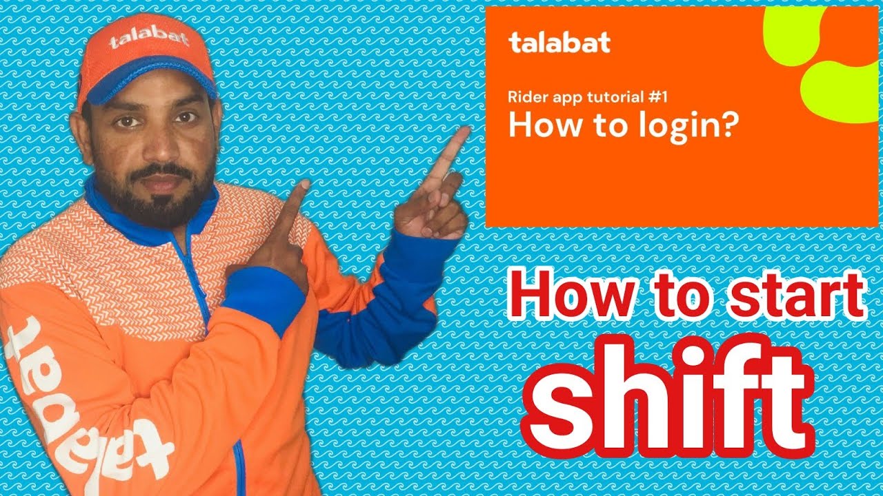 talabat application se duty kesy start kerin login point all details