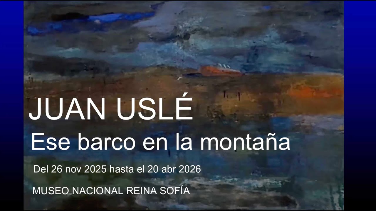 Juan Uslé.'Ese barco en la montaña' en el Museo Nacional Reina Sofía de Madrid.