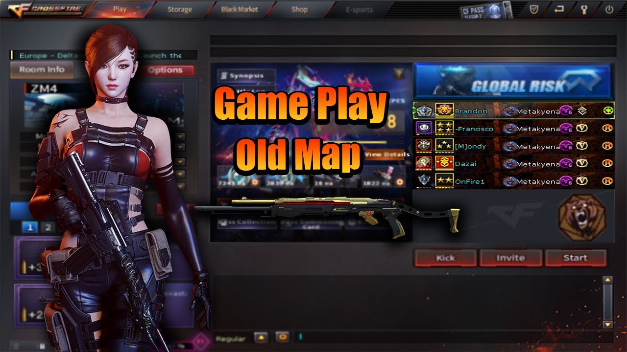 Crossfire West : Game Play Old Map Continuum Zm4