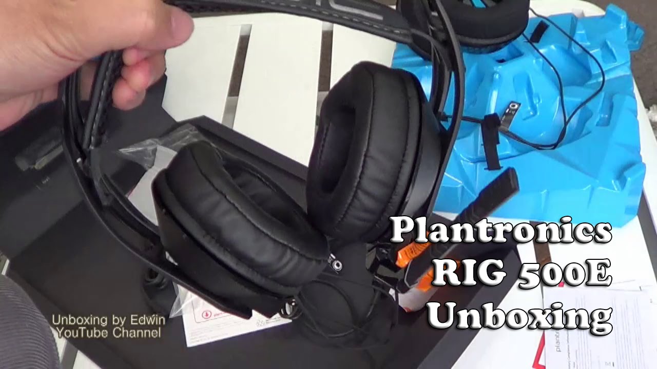 Plantronics RIG 500E Headset Unboxing