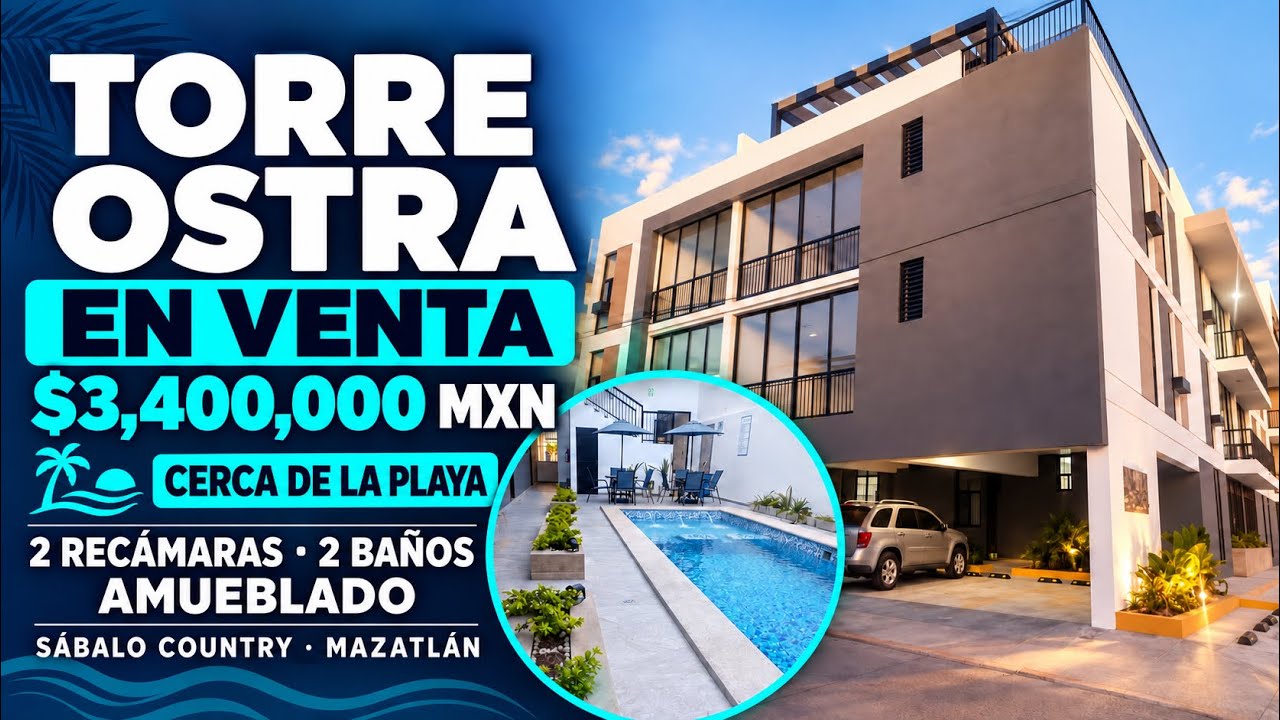 VENDO ESTE DEPARTAMENTO CERCA DE LA PLAYA EN MAZATLÁN EN VIVO