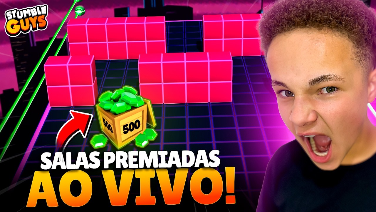 SALINHAS PREMIADAS COM A LENDA - STUMBLE GUYS AO VIVO!