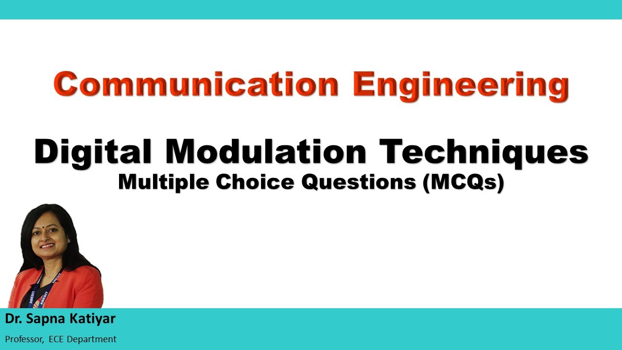 Communication Engineering - Digital Modulation Techniques (MCQ) (AKTU)